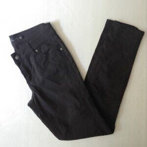 PRANA Jenna Moto Stretch  Coal Skinny Mid-rise Pants Size 4